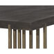 Alto 94.5 X 43.5 inch Espresso / Antique Brass Dining Table